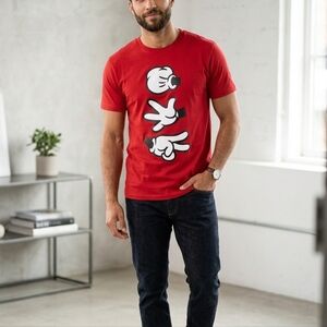 Red Graphic Kids T-Shirt Trendy & Playful, "Rock Paper Scissors"